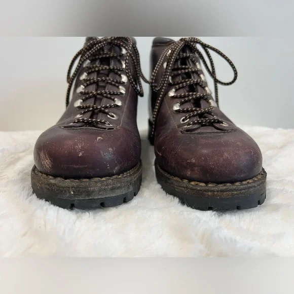 Calzaturificio The Alps By Fabiano Leather Mountaineering Hiking Boots Italy 7.5 - Picture 4 of 12